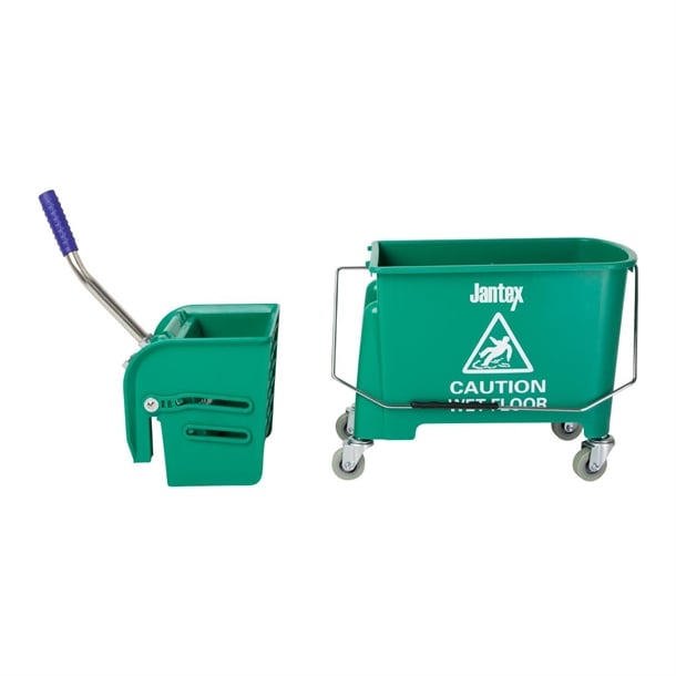 Jantex Kentucky Green Mop Bucket and Wringer 15Ltr gk689