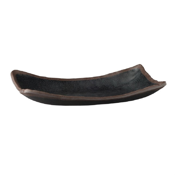 APS Marone Melamine Platter Black 265x165mm gk840