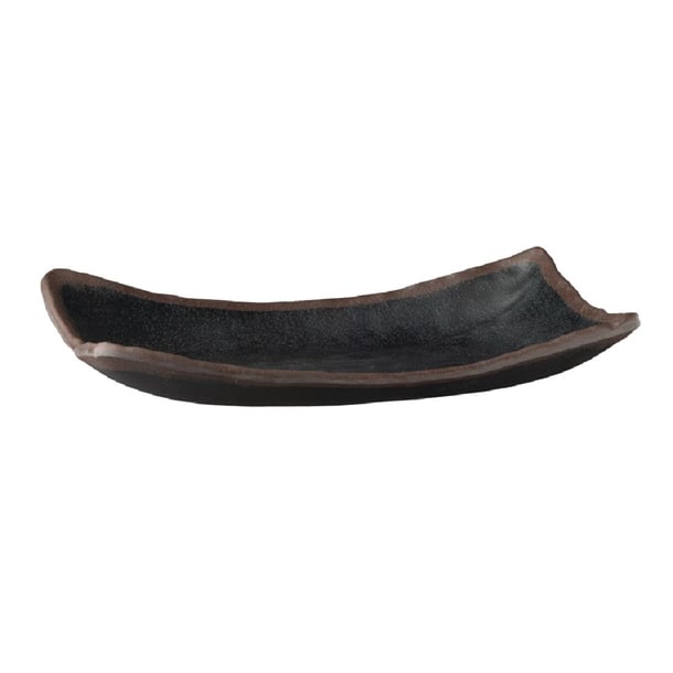 APS Marone Melamine Platter Black 265x165mm gk840