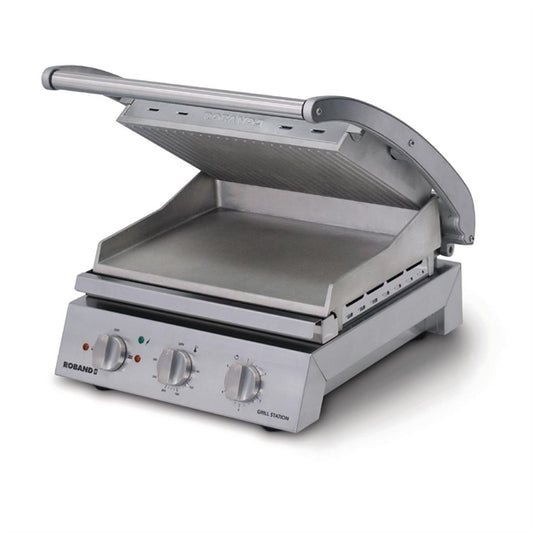 Roband Contact Grill 8 Slice Ribbed Top Plate 2990W GSA810R gk946