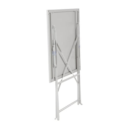 Bolero Perth Grey Pavement Style Steel Table Square 600mm gk988