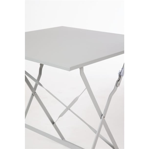 Bolero Perth Grey Pavement Style Steel Table Square 600mm gk988