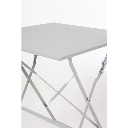Bolero Perth Grey Pavement Style Steel Table Square 600mm gk988