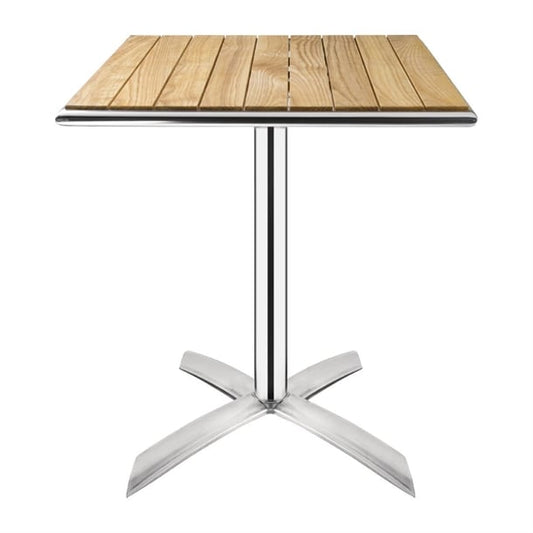 Bolero Ash Flip Top Square Bistro Table 600mm gk991