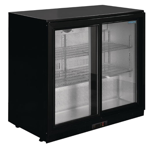 Polar G-Series Back Bar Cooler with Sliding Doors 198Ltr gl010
