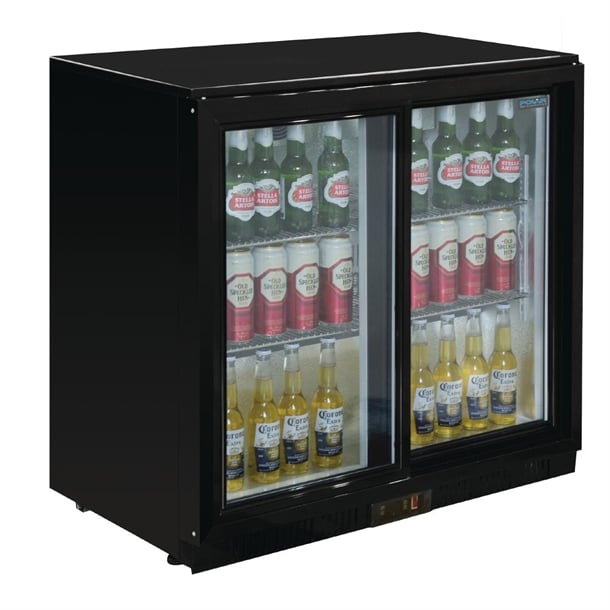 Polar G-Series Back Bar Cooler with Sliding Doors 208Ltr gl003