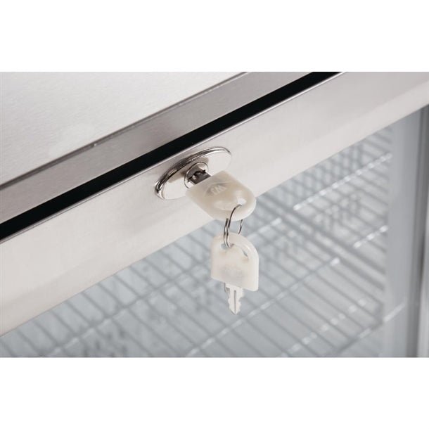 Polar G-Series Back Bar Cooler with Hinged Door Stainless Steel 138Ltr gl007