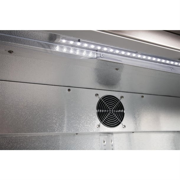 Polar G-Series Back Bar Cooler with Hinged Doors Stainless Steel 208Ltr gl008