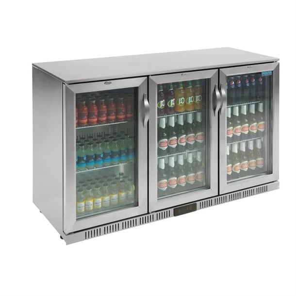 Polar G-Series Back Bar Cooler with Hinged Doors Stainless Steel 330Ltr gl009
