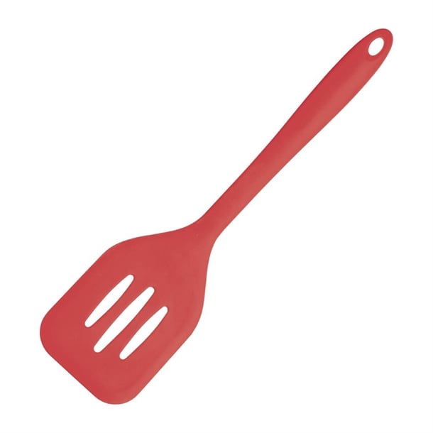 Vogue Silicone Flexible Slotted Spatula 31cm gl217