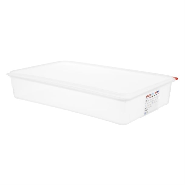 Araven Polypropylene 1/1 Gastronorm Food Containers 13.7Ltr with Lid (4 Pack) gl260