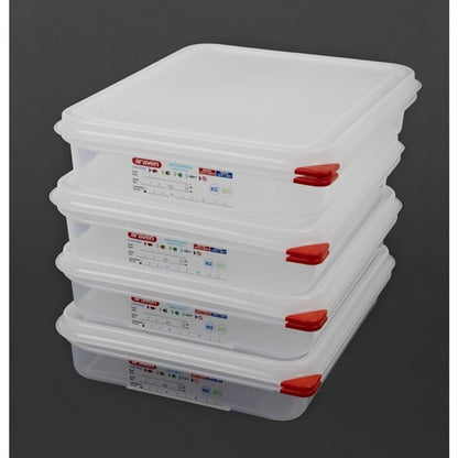 Araven Polypropylene 1/2 Gastronorm Food Containers 4Ltr (4 Pack) gl261