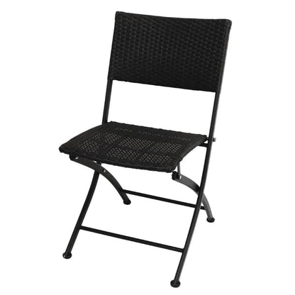 Bolero PE Wicker Folding Chair Set (2 Pack) gl303