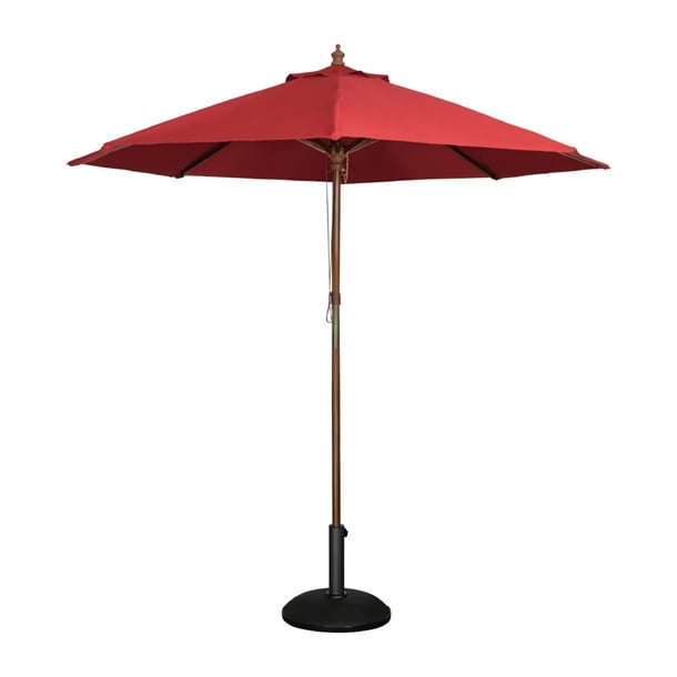 Bolero Round Parasol 2.5m Diameter Red gl304