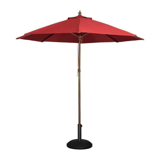 Bolero Round Parasol 2.5m Diameter Red gl304