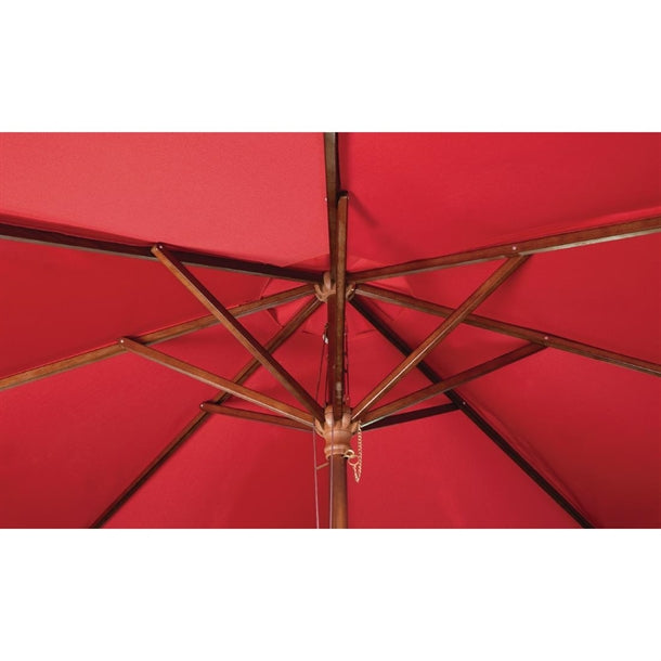 Bolero Round Parasol 2.5m Diameter Red gl304
