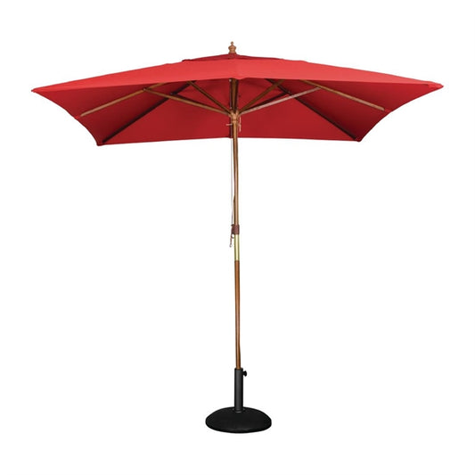 Bolero Square Parasol 2.5m Diameter Red gl306