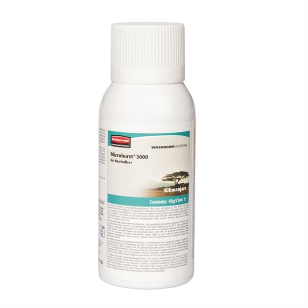 Rubbermaid Microburst 3000 Air Freshener Refills Kilimanjaro 75ml (12 Pack) gl548