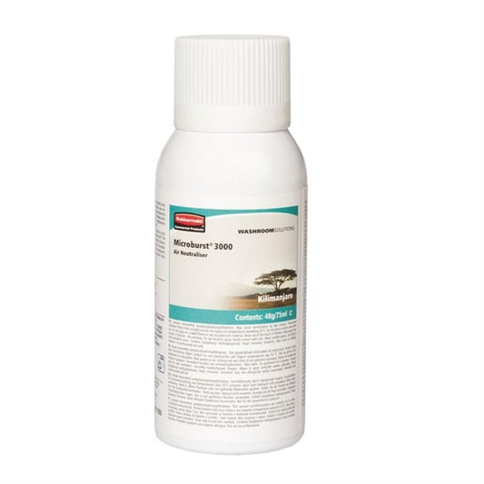 Rubbermaid Microburst 3000 Air Freshener Refills Kilimanjaro 75ml (12 Pack) gl548