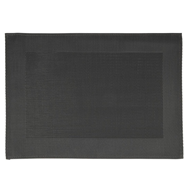 APS PVC Placemat Fine Band Frame Black (6 Pack) gl610