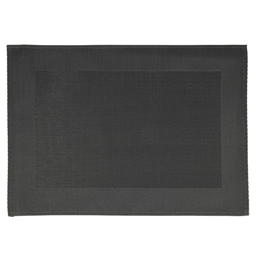APS PVC Placemat Fine Band Frame Black (6 Pack) gl610