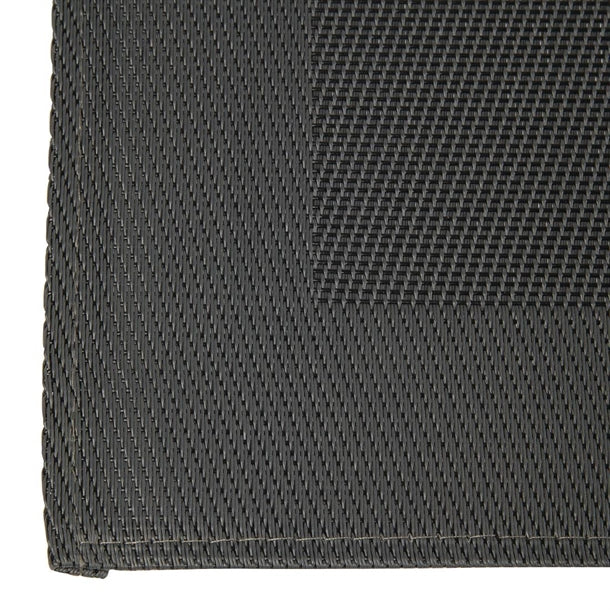 APS PVC Placemat Fine Band Frame Black (6 Pack) gl610