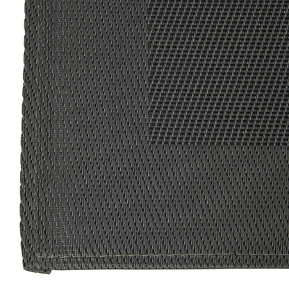 APS PVC Placemat Fine Band Frame Black (6 Pack) gl610