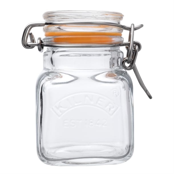 Kilner Square Clip Top Spice Jar 70ml gl882