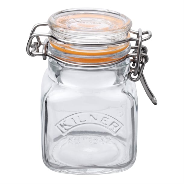 Kilner Square Clip Top Spice Jar 70ml gl882