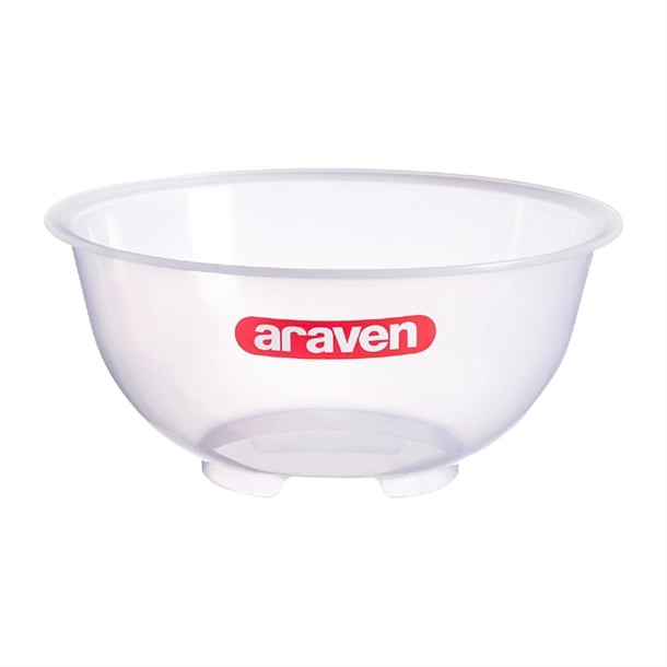 Araven Polypropylene Mixing Bowl Transparent 2.5Ltr gl976