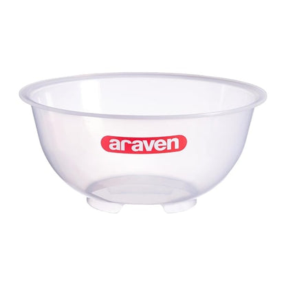 Araven Polypropylene Mixing Bowl Transparent 4.5Ltr gl977