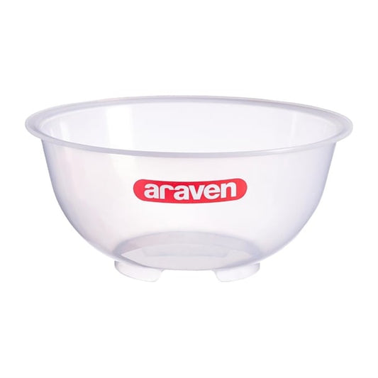 Araven Polypropylene Mixing Bowl Transparent 4.5Ltr gl977