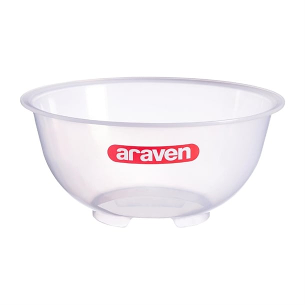 Araven Polypropylene Mixing Bowl Transparent 11Ltr gl979