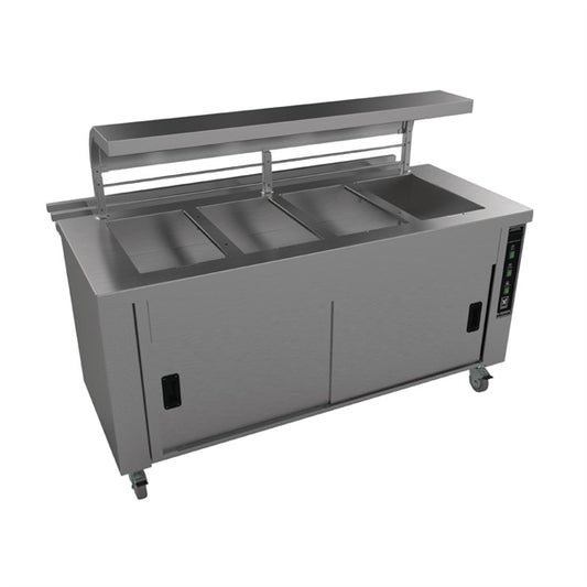 Falcon Chieftain 4 Well Heated Servery Counter with Trayslide HS4 gm191
