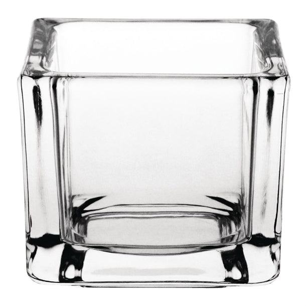 Olympia Glasses Tealight Holders Square Clear (6 Pack) gm224