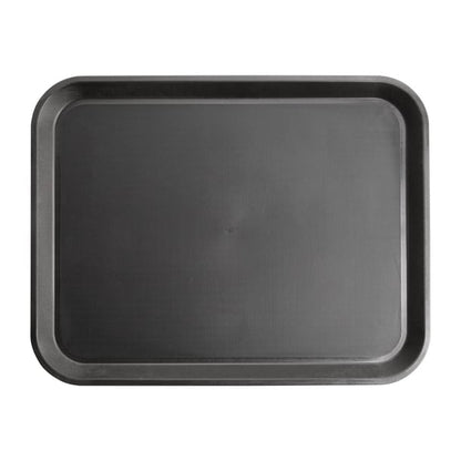 Olympia Kristallon Polypropylene Rectangular Non-Slip Tray Black p_gm238