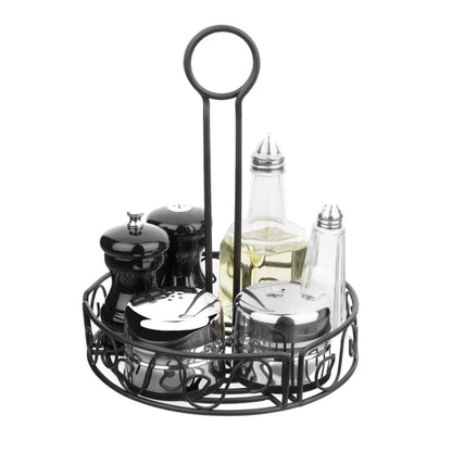 Olympia Wire Condiment Holder Black gm245