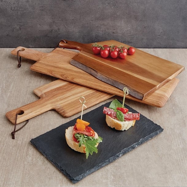 Olympia Acacia Wood Wavy Handled Wooden Board p_gm263