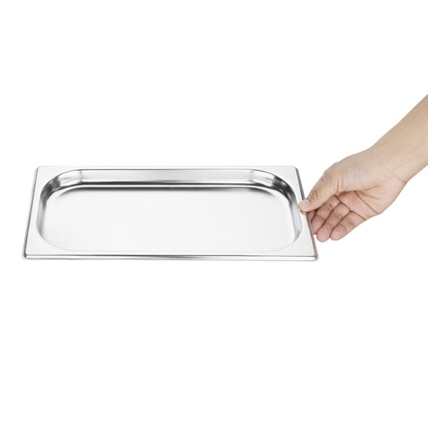 Vogue Stainless Steel 1/3 GN Pan 20mm gm310