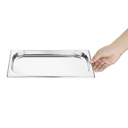 Vogue Stainless Steel 1/3 GN Pan 20mm gm310