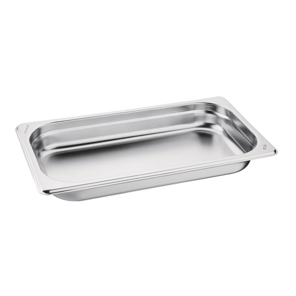 Vogue Stainless Steel 1/3 GN Pan 40mm gm311