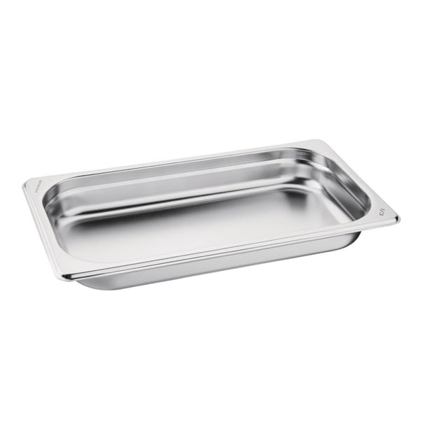 Vogue Stainless Steel 1/3 GN Pan 40mm gm311