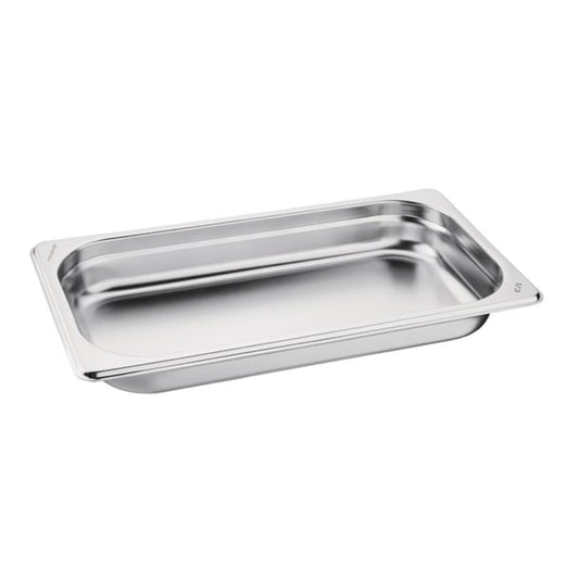 Vogue Stainless Steel 1/3 GN Pan 40mm gm311