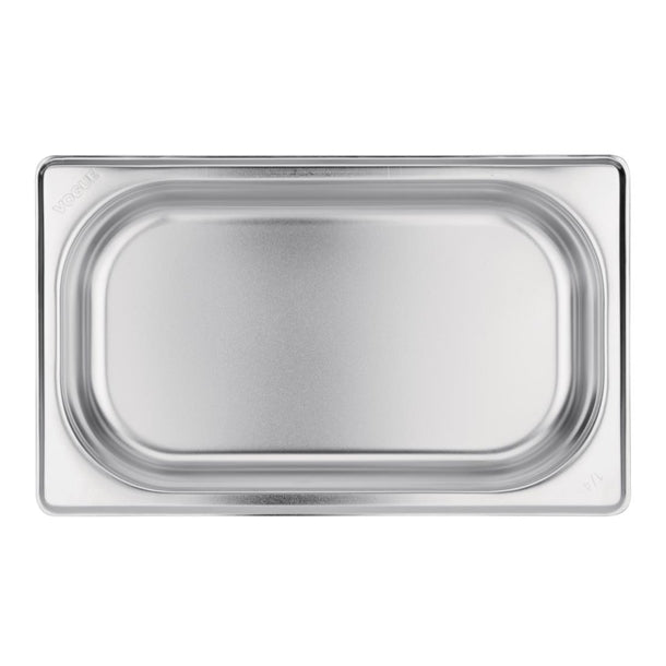 Vogue Stainless Steel 1/4 Gastronorm Tray 40mm gm313