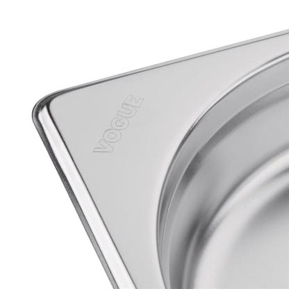 Vogue Stainless Steel 1/4 Gastronorm Tray 40mm gm313