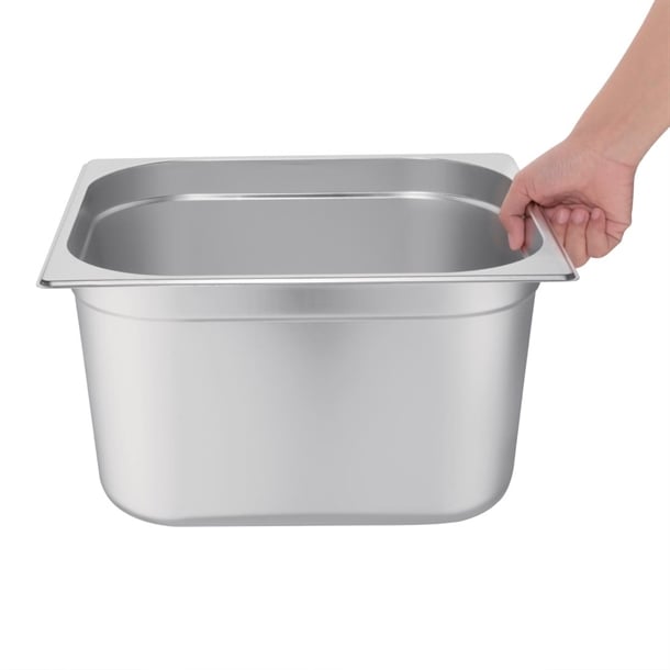 Vogue Stainless Steel Gastronorm 2/3 Tray 200mm gm315