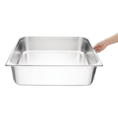 Vogue Stainless Steel 2/1 Gastronorm Tray 200mm gm317