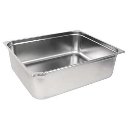 Vogue Stainless Steel 2/1 Gastronorm Tray 200mm gm317