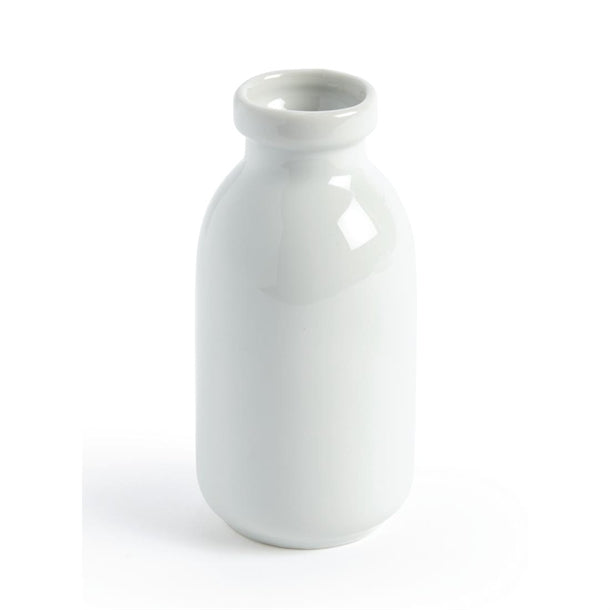 Olympia Whiteware White Mini Milk Bottles 145ml (12 Pack) gm368