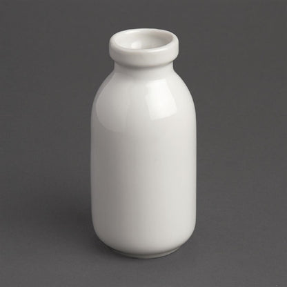 Olympia Whiteware White Mini Milk Bottles 145ml (12 Pack) gm368